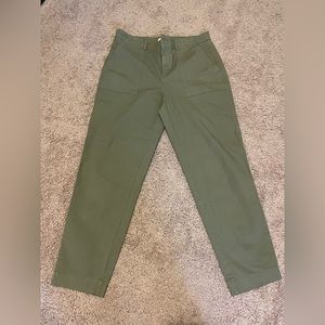Loft olive green straight leg pants - brand new - never worn.
